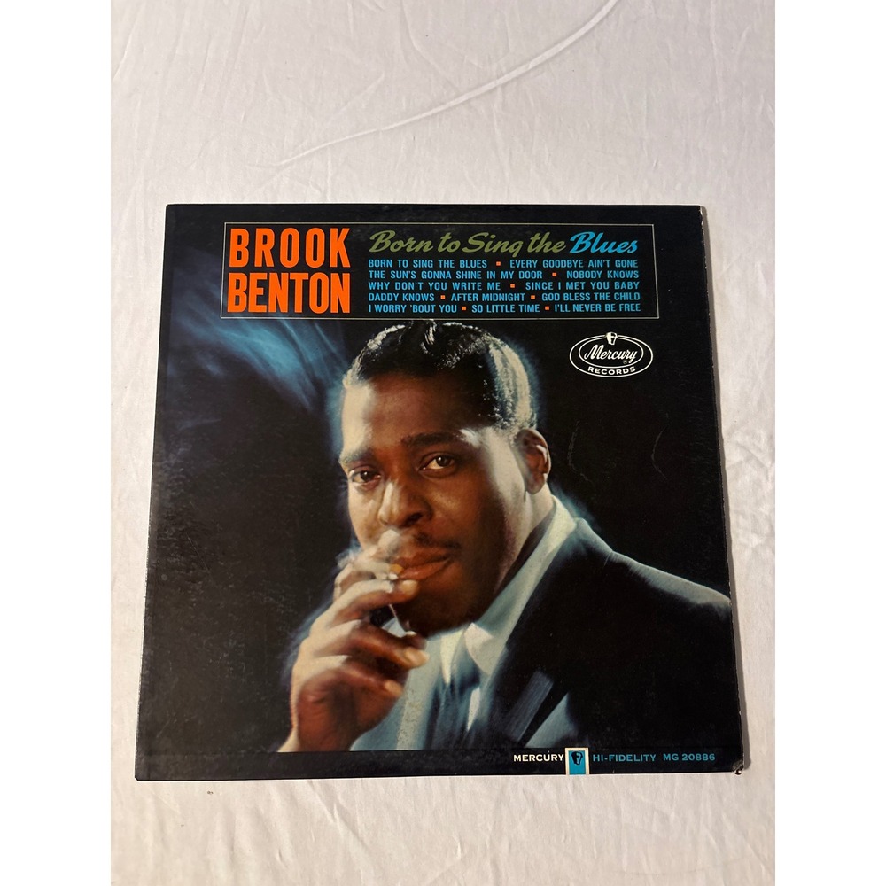 Brook Benton Born to Sing the Blues Vinyl LP 12" Mono Mercury MG 20886 Good